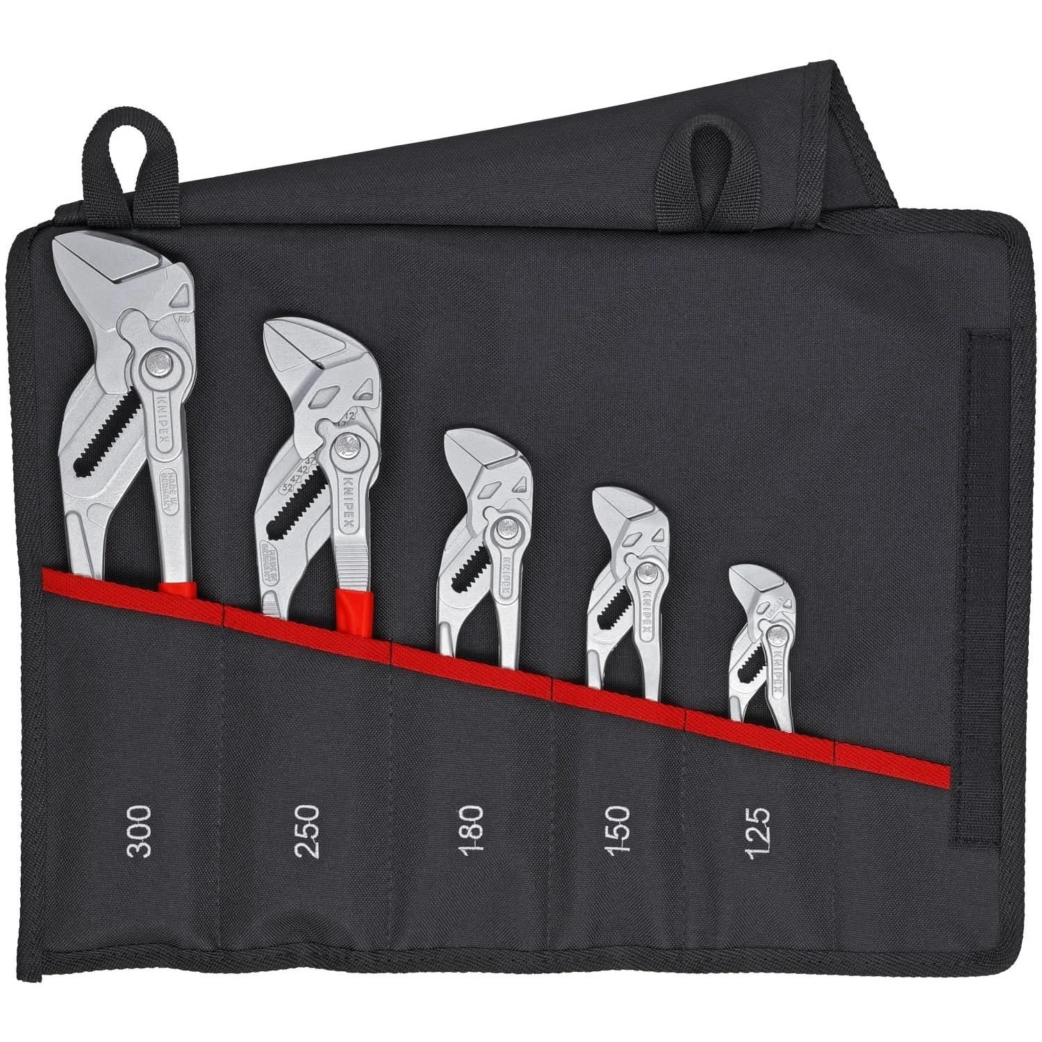 Knipex 00 19 55 S4 5 Pc Pliers Wrench Set in Tool Roll