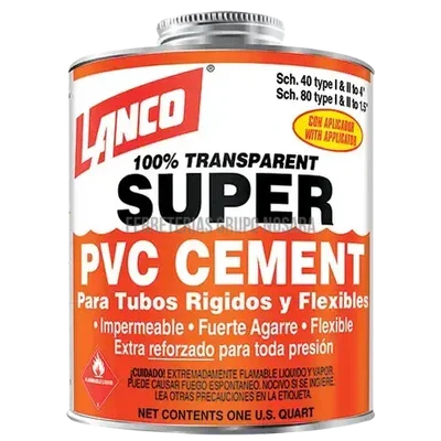 Lanco PVC Pipe Adhesive Clear 32oz