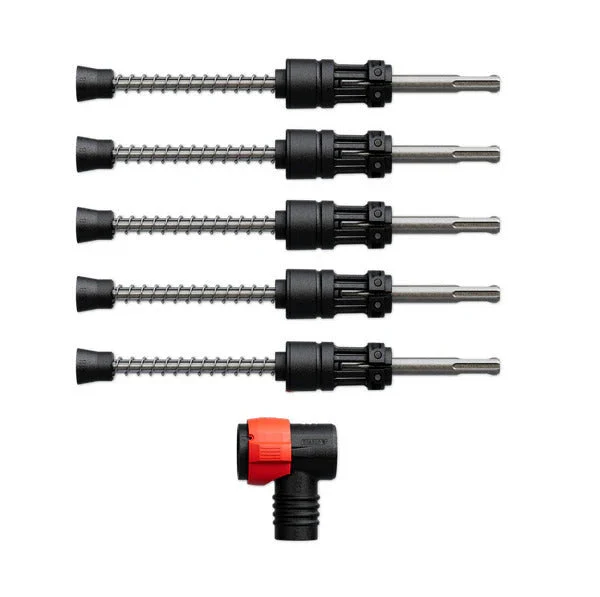 1/4" x 4"x 9" AMPED™ Rebar Demon™ SDS-Plus 4-Cutter Full Carbide Head Dust Extraction Hammer Drill Bit