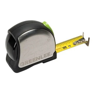Power Return Tape Measure, Double Tang/Sided, 25 ft