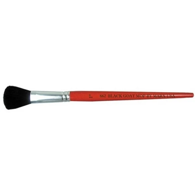 Gordon Brush 0662-01000 Size 1" Dome Duster Goat Hair Bristle Brush
