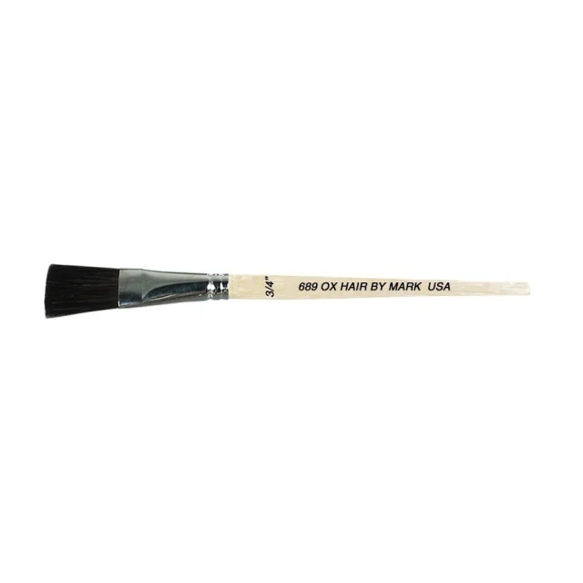 Gordon Brush 0689-00075 Size 3/4" Chemical Resistant Hair Flat Brush