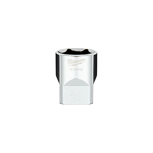 1/2 in. Drive 24MM Metric 6-Point Socket with FOUR FLAT™ Sides