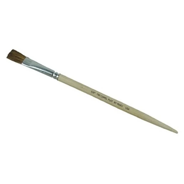 Gordon Brush 0790-00075 Size 3/4" Camel Hair Flat Artist Brush
