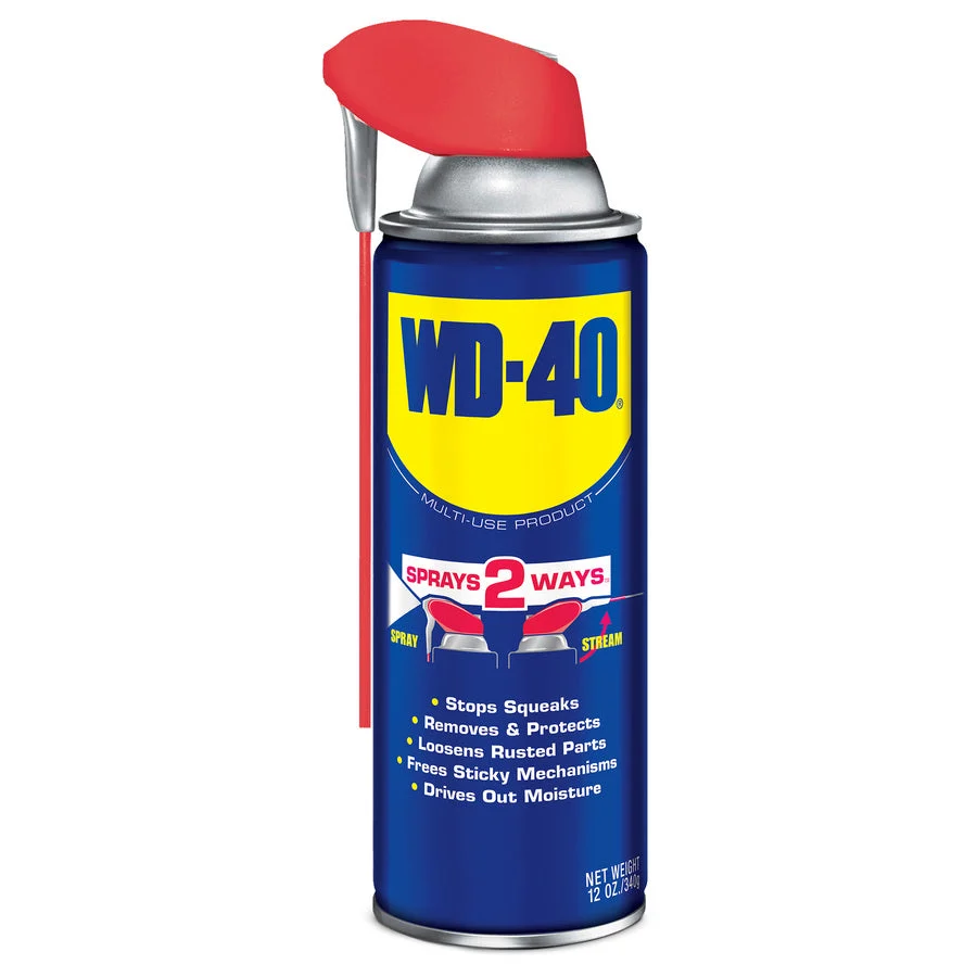 WD-40 Original Formula, Multi-Purpose Lubricant Spray with Smart Straw 12 oz.