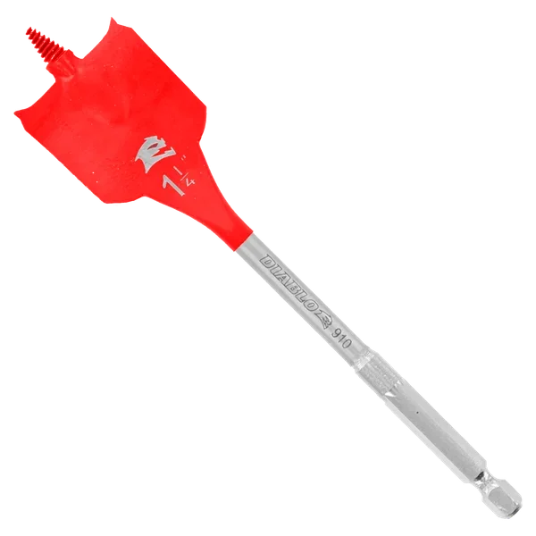 1-1/4" x 6" Spade Bits for Wood (2-pk)