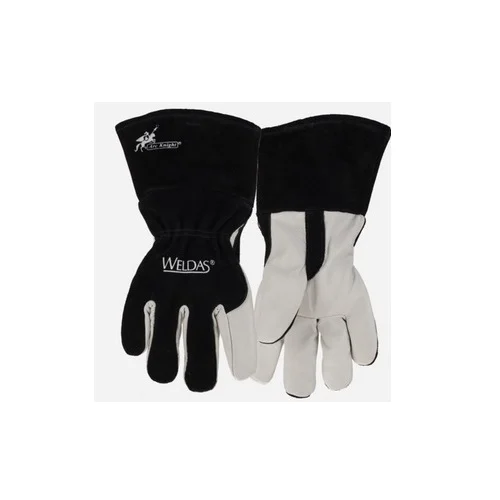 Weldas 10-2020L Arc Knight Mig Leather Gloves Large Black White