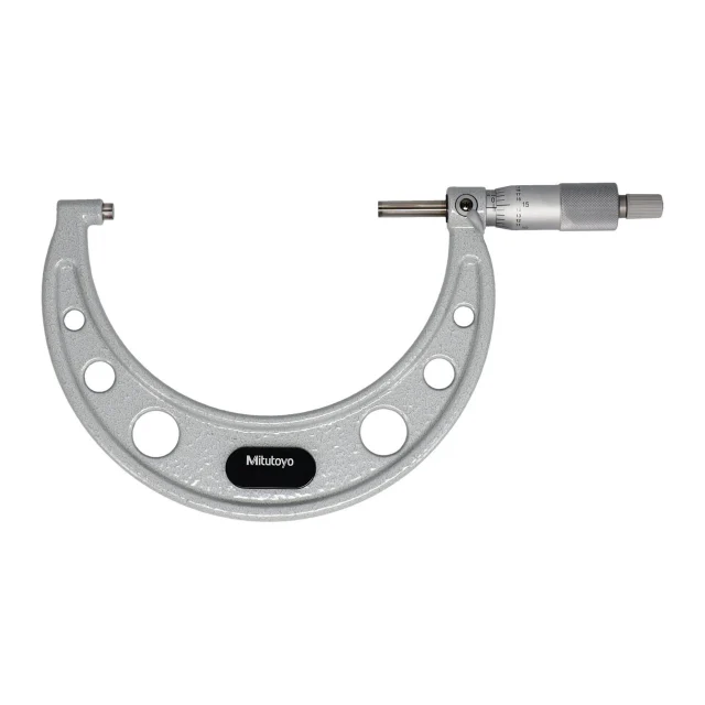 Mitutoyo 103-131 Outside Micrometer, 1" Range, Ratchet Stop