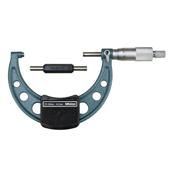 Mitutoyo 103-140-10 Outside Micrometer, 100mm Range
