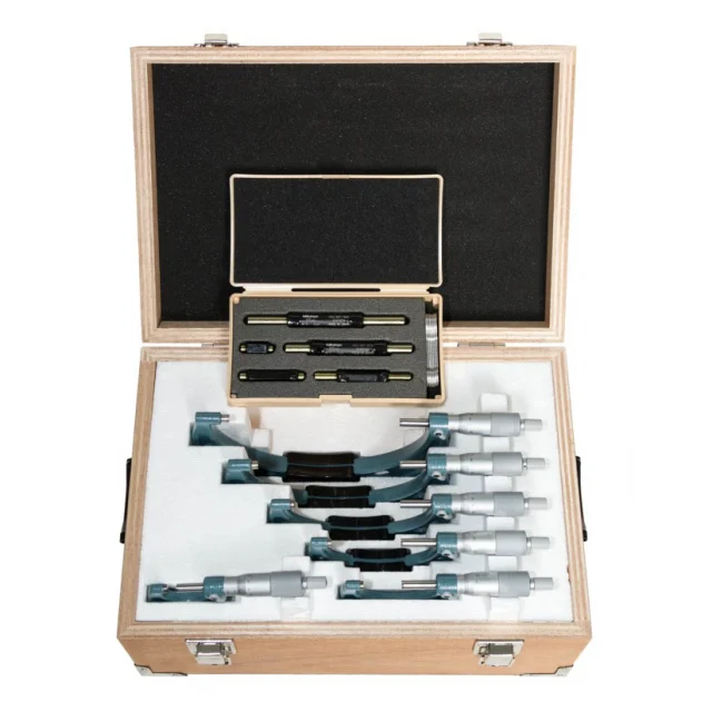 Mitutoyo 103-913-50 Outside Micrometer Set, 0-150 mm