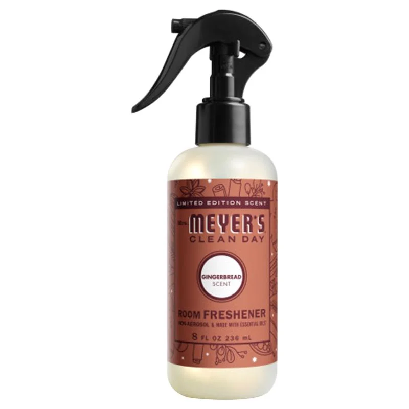 Mrs. Meyer's Clean Day Gingerbread Scent Air Freshener Spray 8 oz Liquid 1 pk, Pack of 6