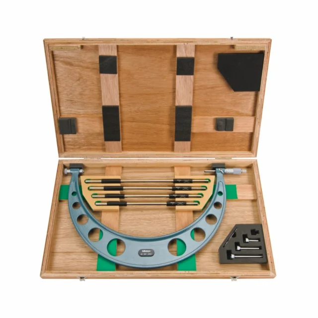 Mitutoyo 104-152 Outside Micrometer w / Interchangeable Anvil, 12-16"