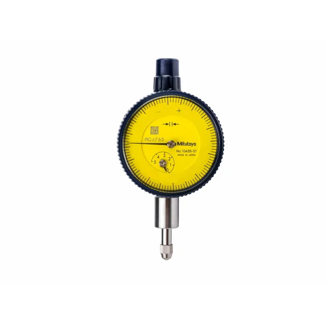Mitutoyo 1231AB-01 Series 1 Dial Indicator, 0-50-0 Read, Flat Back