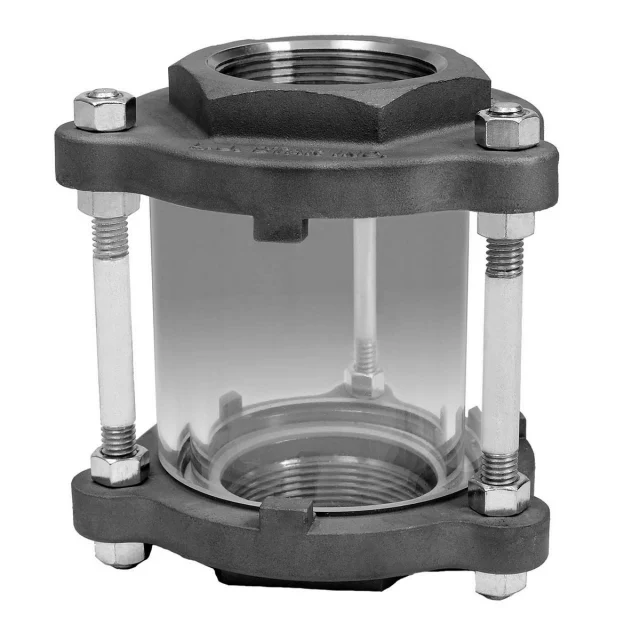 LJ Star 116 CN1N1AN 2" Visual Flow Indicator, Full View, Carbon Steel