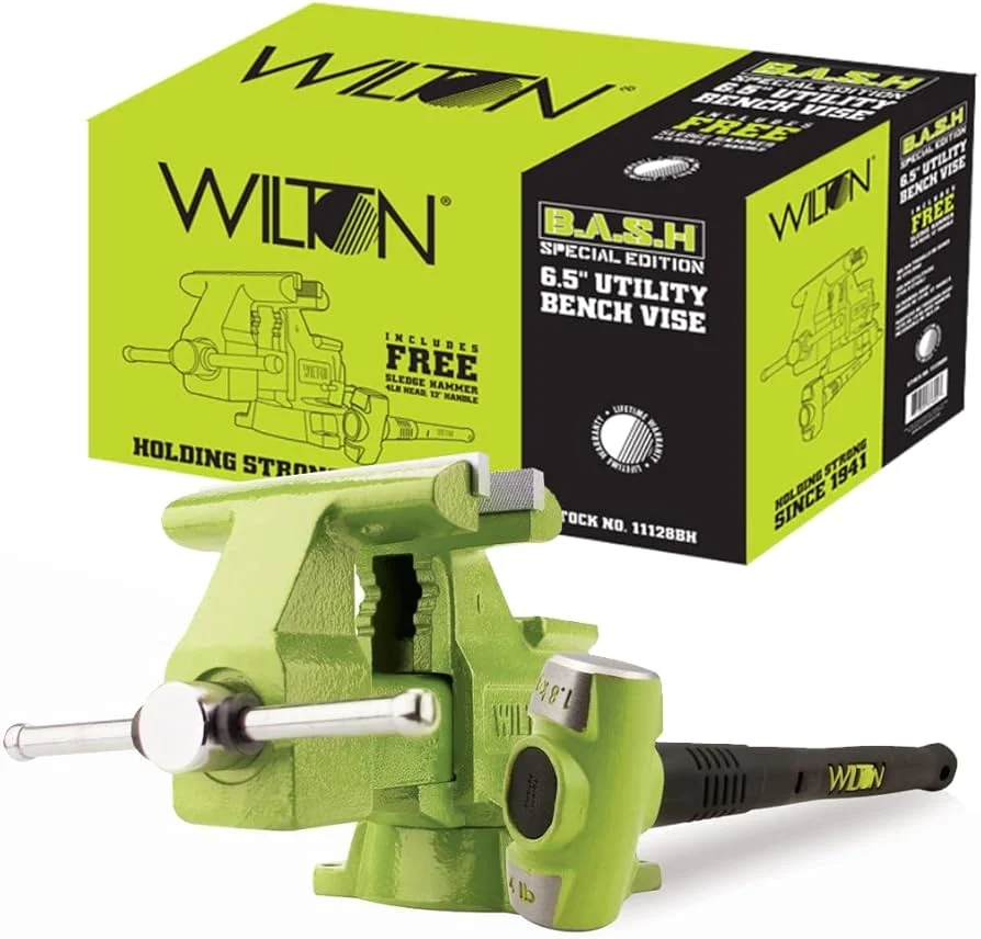 WILTON 6.5" BASH Utility Vise w/ 4 lb Hammer