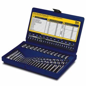 35-pc Screw Extractor and Drill Bit Set
