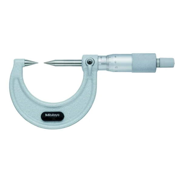 Mitutoyo 112-201 Point Micrometer, 0-25mm Range