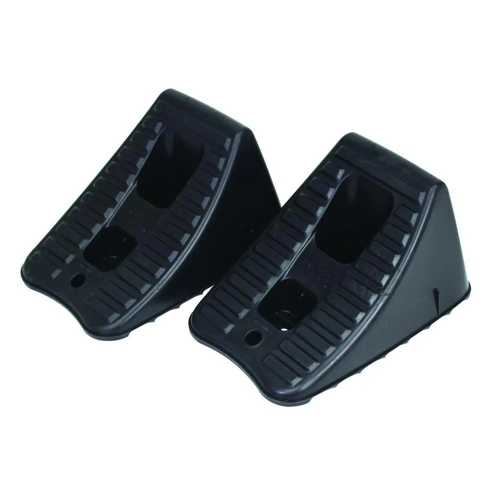 Rhino Gear™ Heavy-Duty Plastic Wheel Chocks, 1-Pair