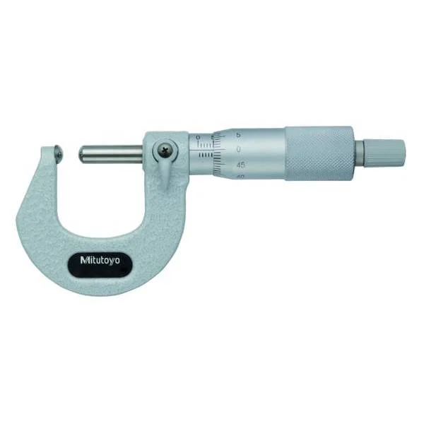 Mitutoyo 115-216 Tube Micrometer, Spherical Anvil/Spindle, 25-50mm