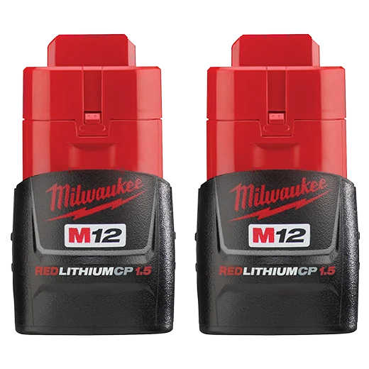 M12™ REDLITHIUM™ 1.5Ah Compact Battery Pack (2 Piece)