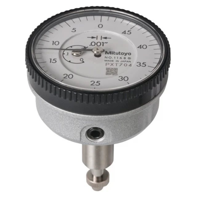 Mitutoyo 1168A Back Plunger Dial Indicator, 0-2", 50-0 Read