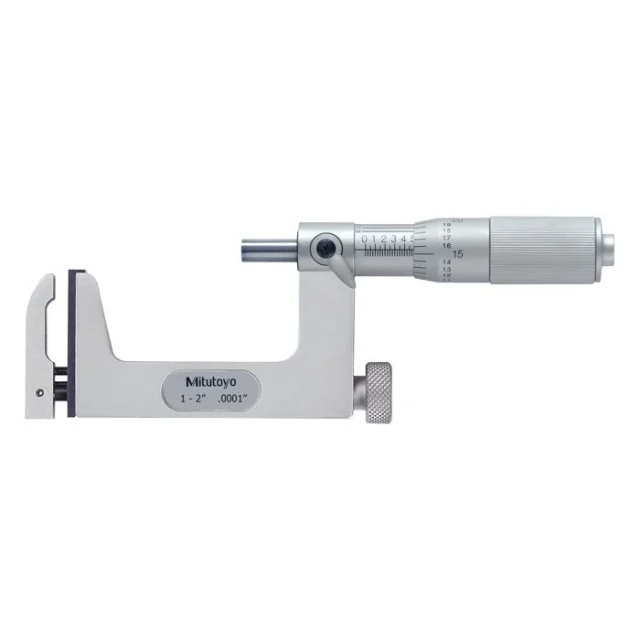 Mitutoyo 117-108 Uni-Mike Friction Thimble Micrometer, 1-2"