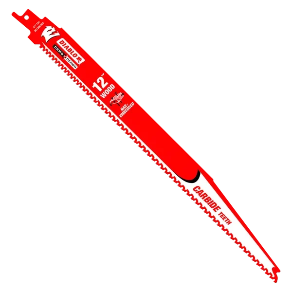 12" 5/7TPI Demo Demon™ Carbide Teeth Reciprocating Saw Blades for Nail-Embedded Wood