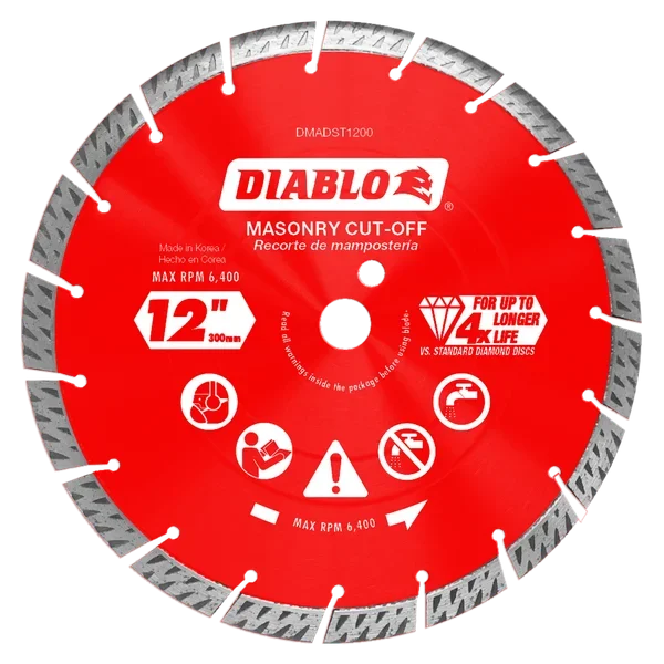 12" Diamond Turbo Masonry Cut-Off Blade