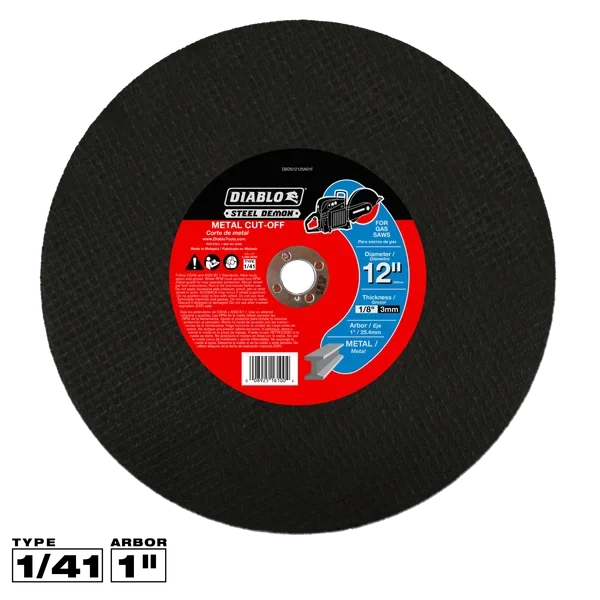12" Type 1 Steel Demon™ High Speed Metal Cut-Off Disc