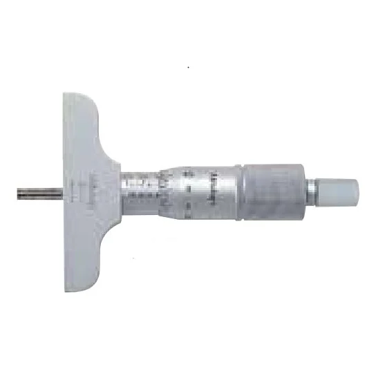 Mitutoyo 128-103 Series 128 Depth Micrometer, 63.5x16mm, Carbide-tip