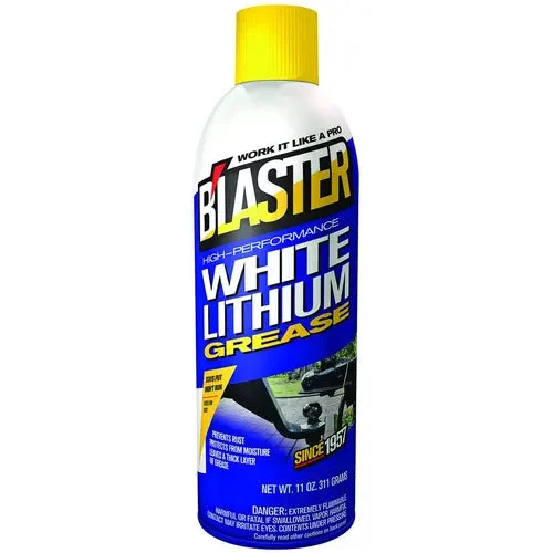B'laster High Performance White Lithium Grease, 11 oz