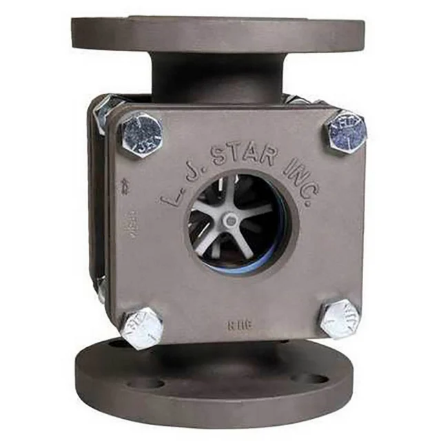 LJ Star 1412 CNNN1N 1-1/2" Visual Flow Indicator w/Rotator, Steel