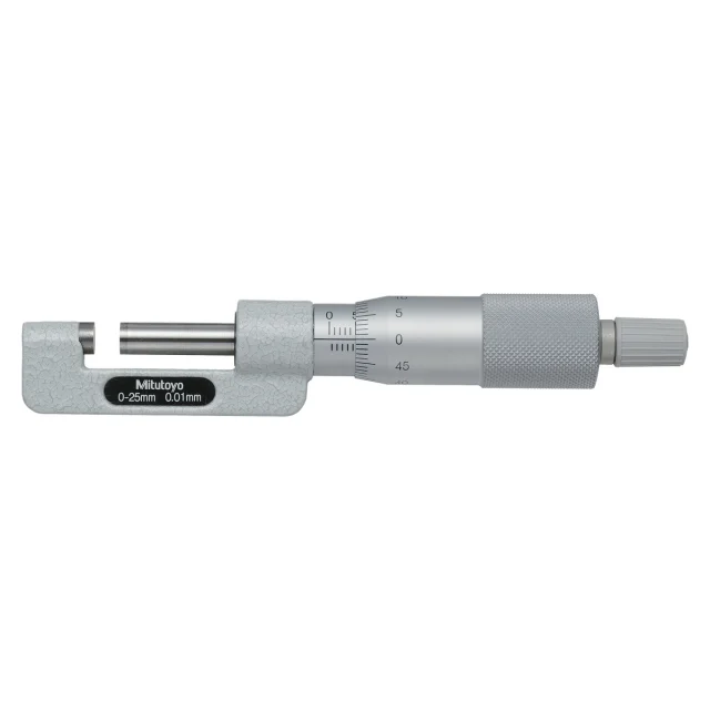 Mitutoyo 147-301 Series 147 Hub Micrometer, 0-25mm Range