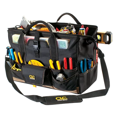 CLC Tool Works Series 18″ Tool Bag with Top-Side Plastic Parts Tray