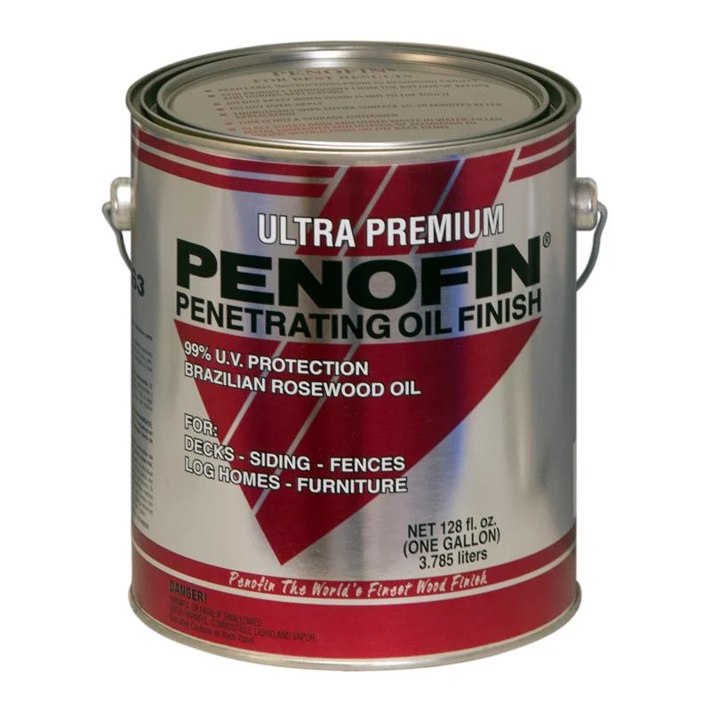 Penofin Ultra Premium Transparent Matte Mission Brown Oil-Based Penetrating Wood Stain 1 gal, Pack of 4