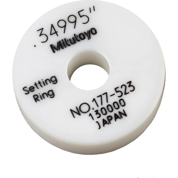 Mitutoyo 177-523 Setting Ring 0.35" Ceramic