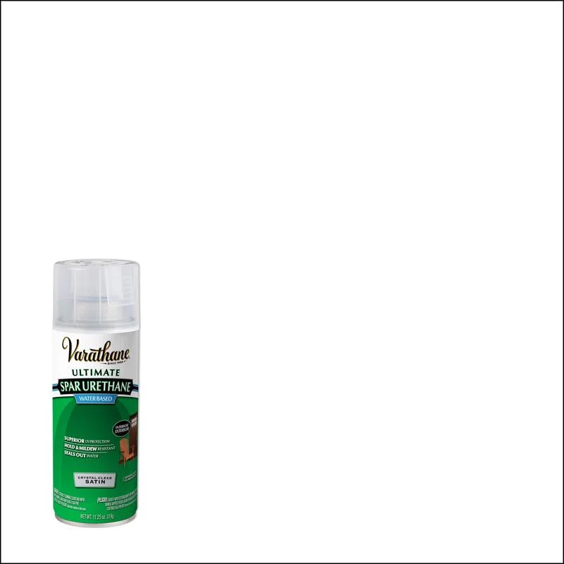 Varathane Ultimate Satin Crystal Clear Water-Based Acrylic Modified Urethane Spar Urethane Spray 11-, Pack of 6