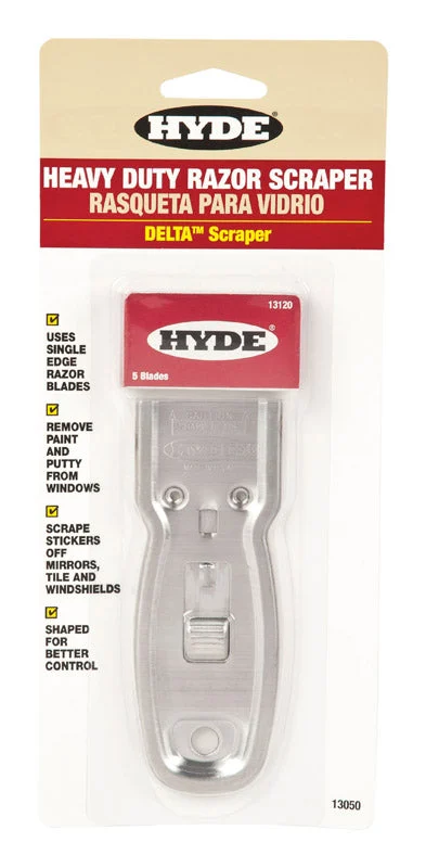 Hyde Delta 1-1/2 in. W Carbon Steel Single-Edge Razor Scraper, Pack of 10