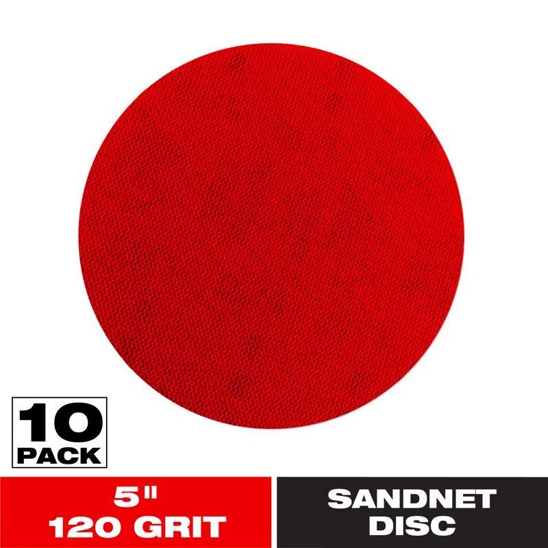 Diablo SandNet 5 in. Aluminum Oxide Hook and Lock Sanding Disc 120 Grit Fine 10 pk