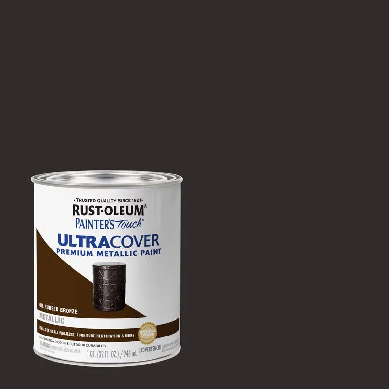 Rust-Oleum Painters Touch Ultra Cover Oil Rubbed Bronze Ultra Cover Paint 1 qt, Pack of 2