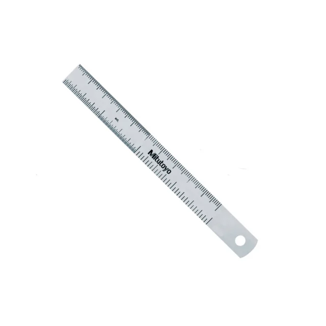 Mitutoyo 182-111 Series 182 Steel Rule, 150mm Size, 19mm Width