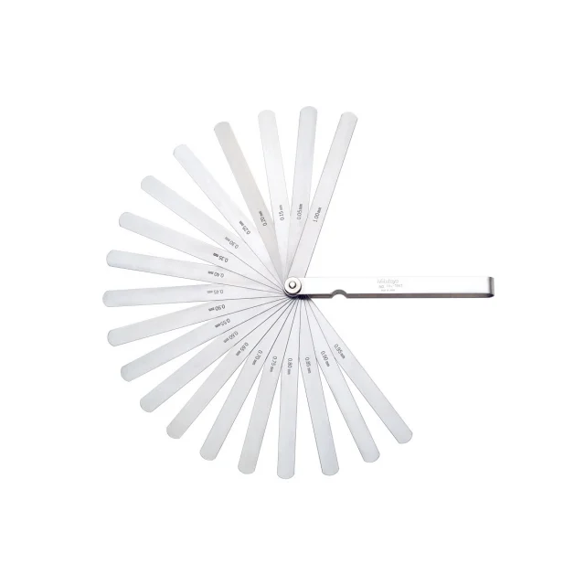 Mitutoyo 184-303S Series 950 Feeler Gages 0.5-1mm Range, 28 Leaves