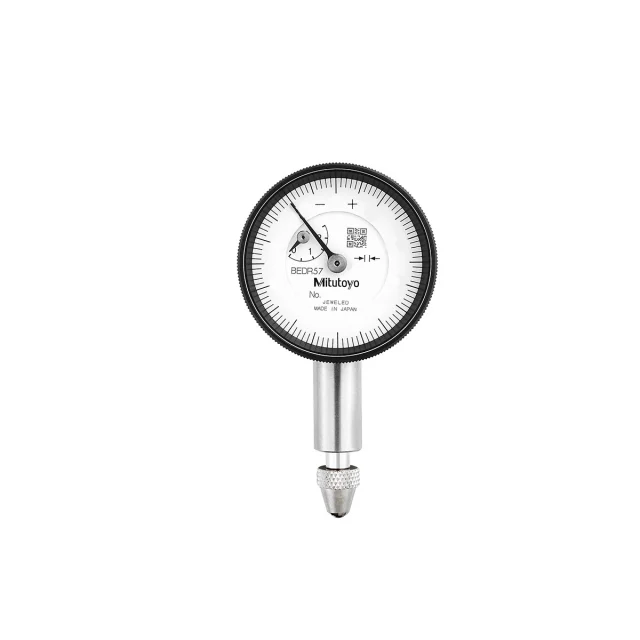 Mitutoyo 1911A-10 Series 1 Dial Indicator, 0-2.5mm Range, Lug Back