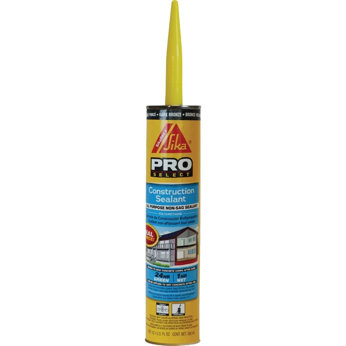 Sikaflex All Purpose Non-Sag Construction Sealant Polyurethane in Dark Bronze 10.1fl oz