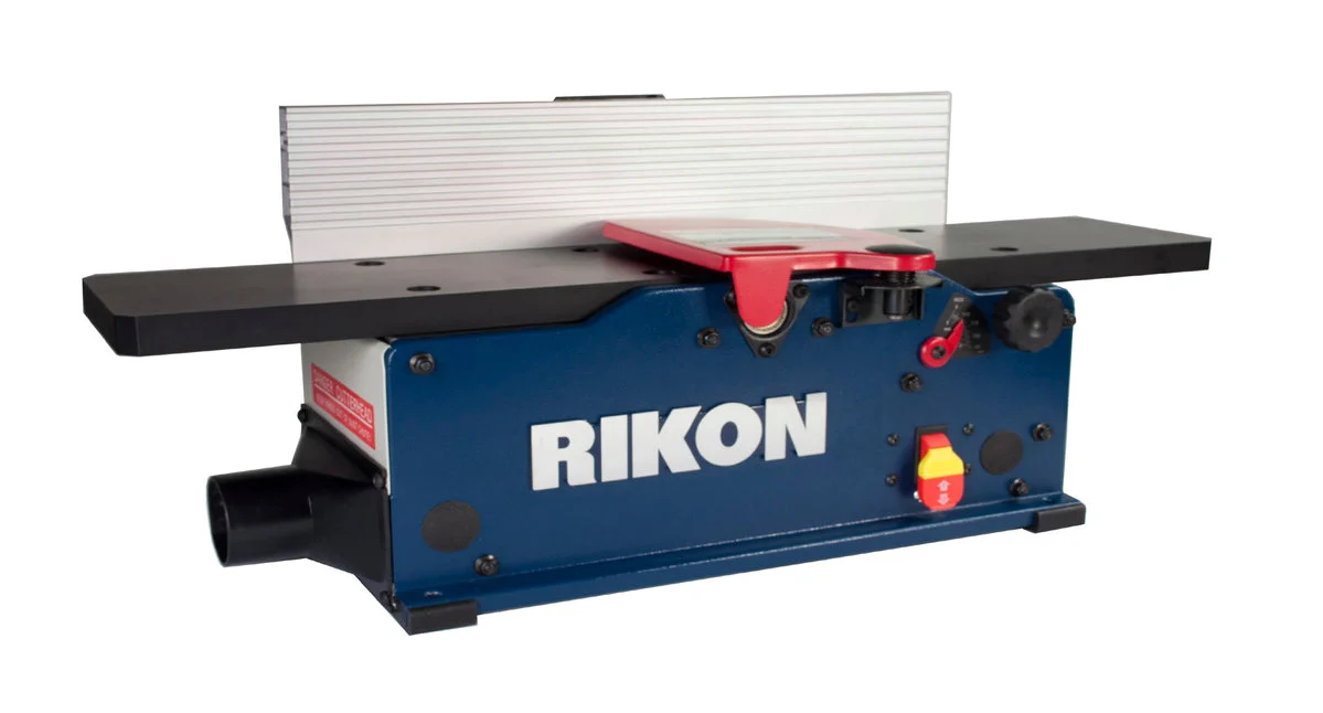 RIKON 6" Bench Top Jointer w/ Helical Style Cutter Head & SP Coated Aluminum Table