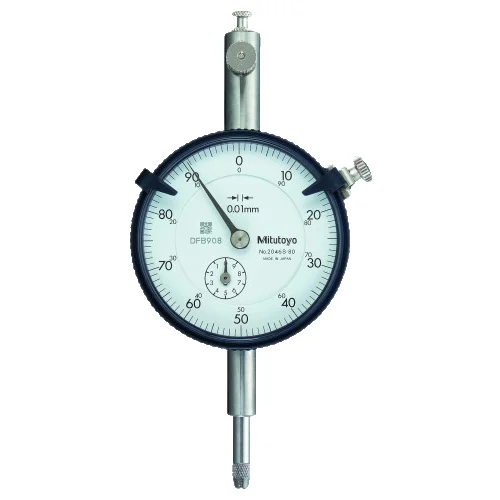 Mitutoyo 2046AB-80 Series 2 ANSI/AGD Dial Indicator, 5N, Flat Back