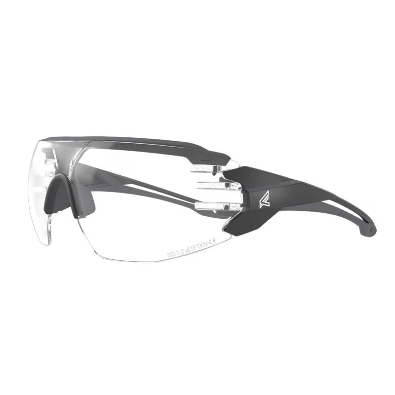 Edge Eyewear Anti-Fog Taven Safety Glasses Clear Lens Black Frame