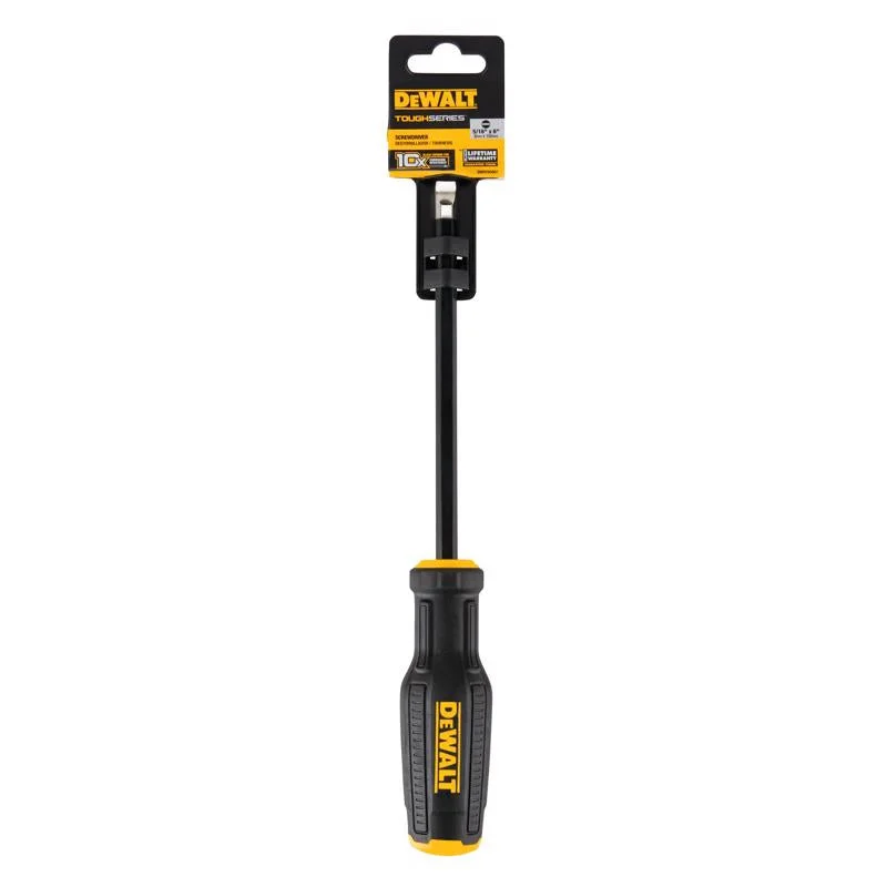 DeWalt Toughseries 5/16 slot X 6 in. L Screwdriver 1 pk
