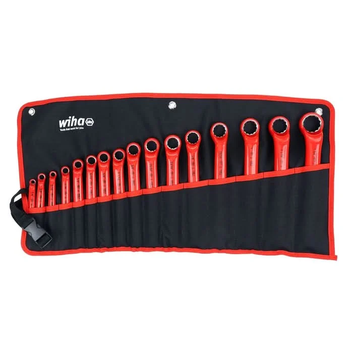 Wiha 21094 16-Piece Insulated Deep Offset Wrench Set, SAE