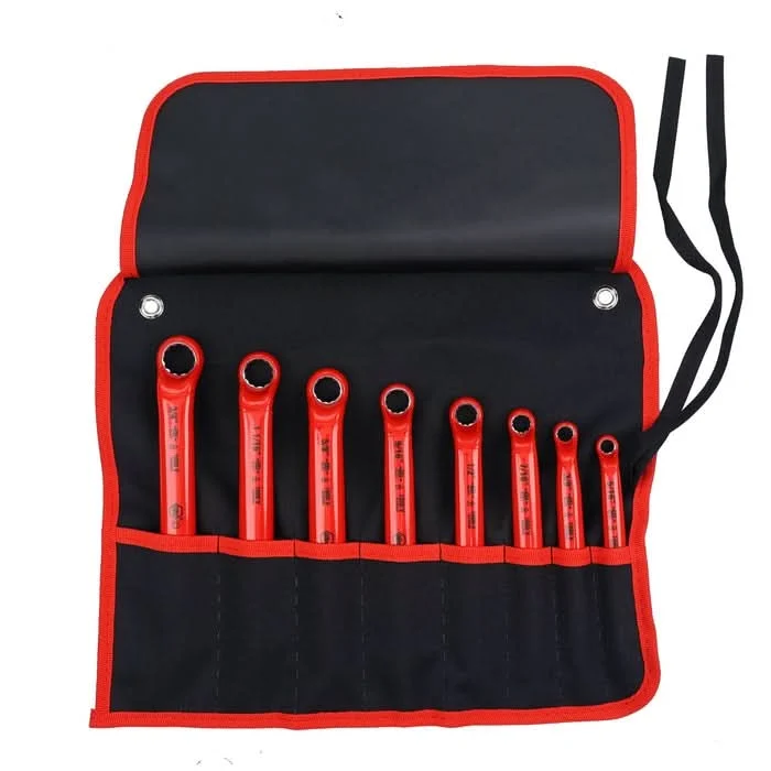 Wiha 21096 8-Piece Insulated Deep Offset Wrench Set, SAE